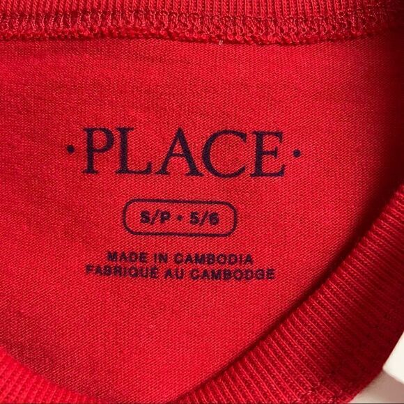 The CHILDREN’S PLACE Flag Stars Stripes Shirt Boys SZ Small 5/6 Short Sleeve NEW - Picture 6 of 6